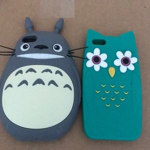 Totoro and owl phone cases